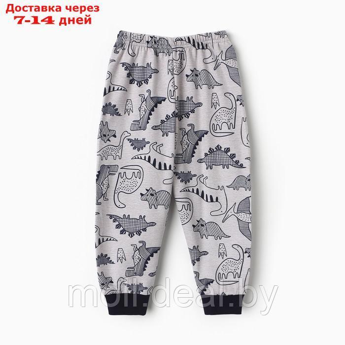 Пижама для мальчика, цвет серый меланж, рост 92 см - фото 2 - id-p218393220