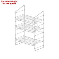 Стеллаж для рассады 33*62*93 см, белый