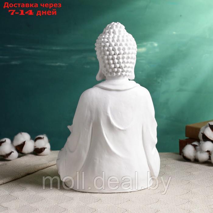 Подставка для мелочей "Будда с лотосом" белая, 19х17х32 - фото 4 - id-p218390654