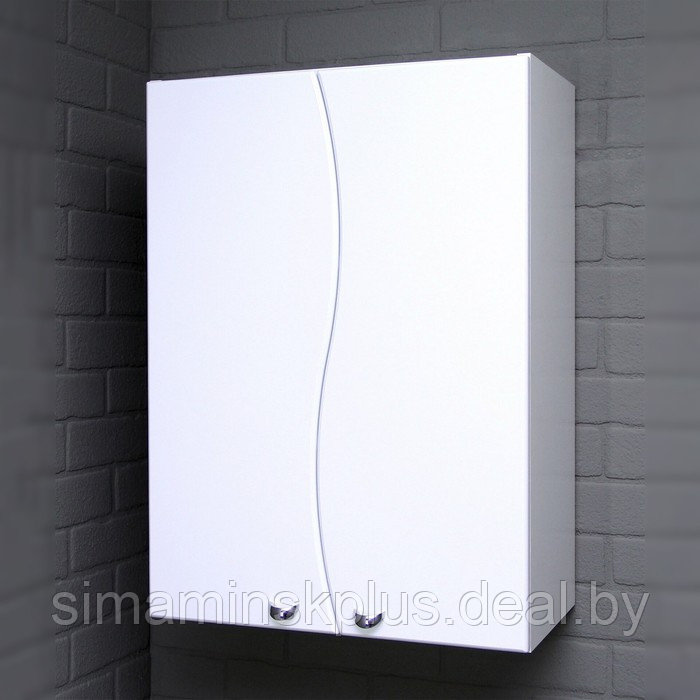 Шкаф навесной для ванной комнаты 02-50, 50 х 70 х 28,9 см, фасад МДФ - фото 1 - id-p218432207