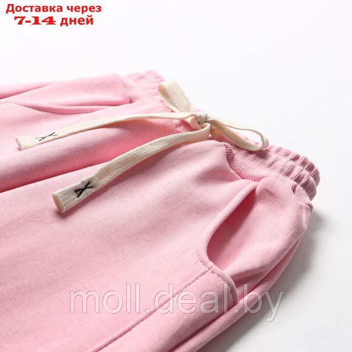 Брюки спортивные для девочек, НАЧЁС, цвет розовый, рост 104-110 см - фото 2 - id-p218397439