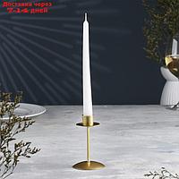 Подсвечник "Боб" металл на одну свечу, 7,4х12 см, золотой
