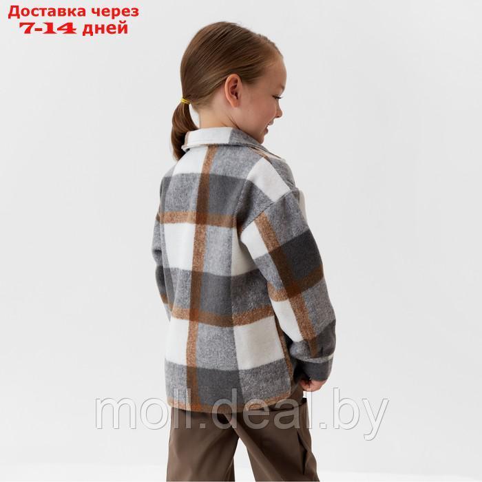 Рубашка детская KAFTAN утеплённая, цвет серо-бежевый, размер 38 (146-152 см) - фото 9 - id-p218393378