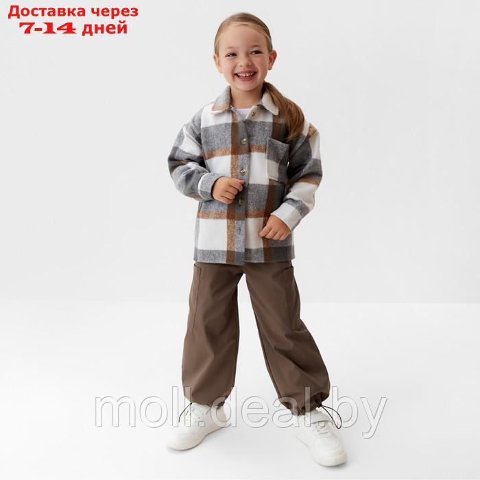 Рубашка детская KAFTAN утеплённая, цвет серо-бежевый, размер 30 (98-104 см) - фото 7 - id-p218393381