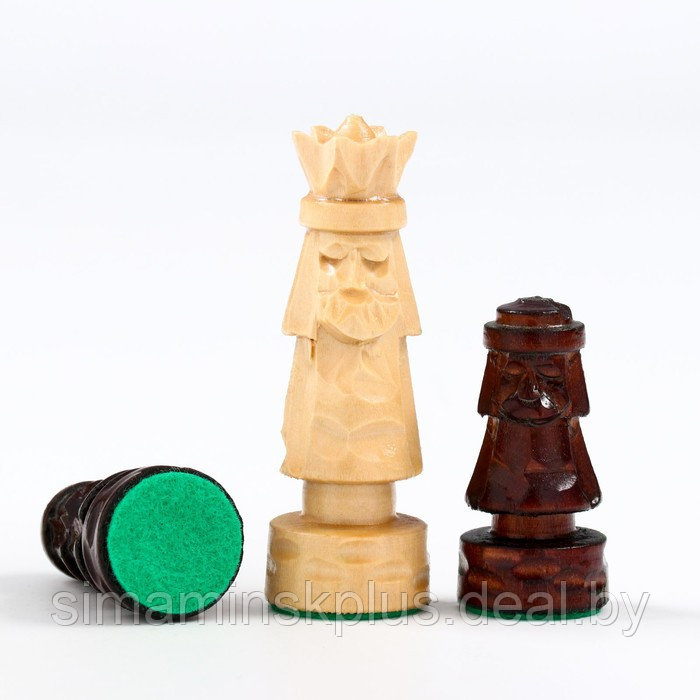 Шахматы ручной работы "Гевонт", утяжелённые, 50 х 50 см, король h=10 см - фото 4 - id-p218432218