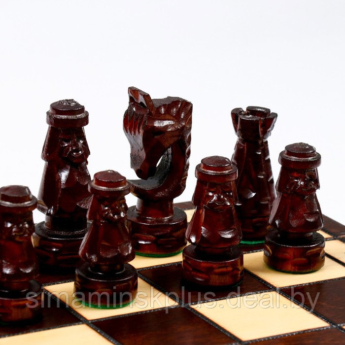 Шахматы ручной работы "Гевонт", утяжелённые, 50 х 50 см, король h=10 см - фото 5 - id-p218432218