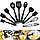 Набор силиконовых кухонных принадлежностей на подставке 12 предметов Kitchen Utensils, фото 2