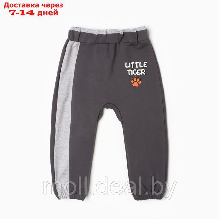 Комплект для мальчика (толстовка, брюки) , цвет графит, рост 92 см - фото 2 - id-p218393430