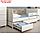 Кровать с ящиками Эйп 11.40, с/м 1600*800, 1642х897х750, Белый, фото 2