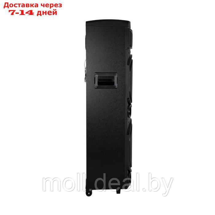 Портативная караоке система Denn DPS-566, 120 Вт, AUX, USB, BT, SD, чёрная - фото 2 - id-p218394495