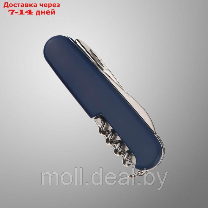 Нож перочинный Stinger, 11 функций, рукоять - АБС-пластик, синий, 9 см - фото 3 - id-p218396590