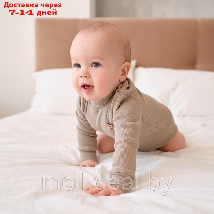 Боди-водолазка детская MINAKU, цвет серый, рост 86-92 см - фото 4 - id-p218387176