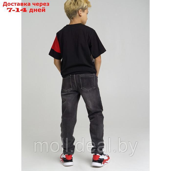 Брюки джинсовые утепленные флисом для мальчика, рост 152 см - фото 3 - id-p218395599