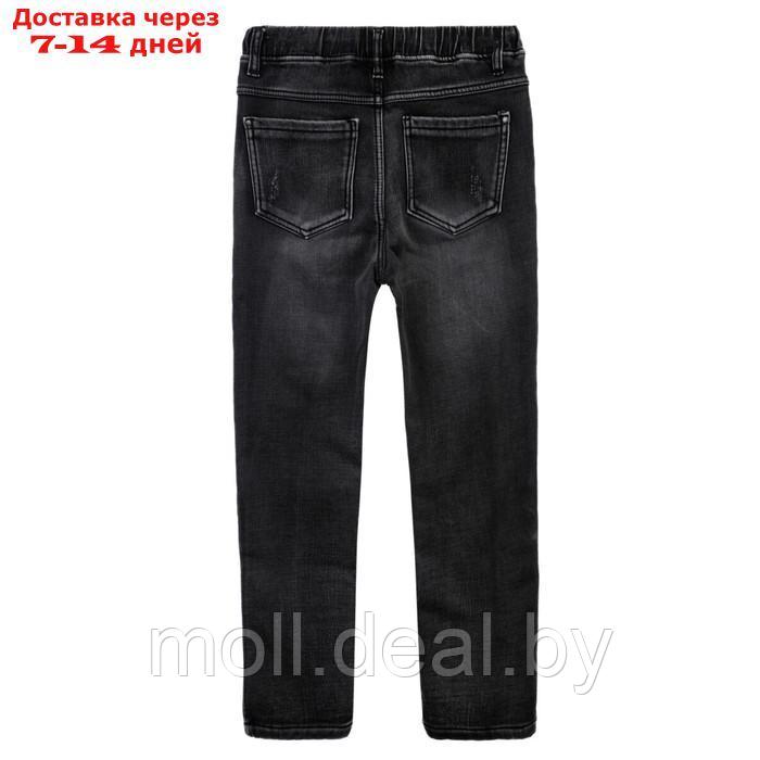 Брюки джинсовые утепленные флисом для мальчика, рост 152 см - фото 5 - id-p218395599