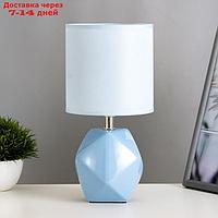 Настольная лампа "Салнес" Е14 40Вт голубой 13х13х25 см