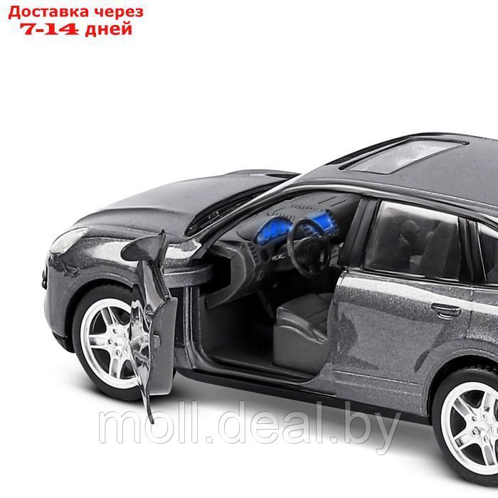 Машина металлическая Porsche Cayenne S, 1:32, свет, звук, инерция, открываются двери, багажник, цвет серый - фото 7 - id-p218393585