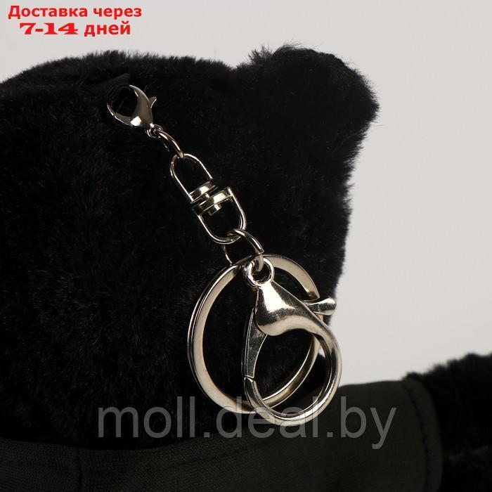 Мягкая игрушка "Черный медведь" на брелоке, 15 см - фото 4 - id-p218393609