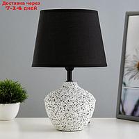 Настольная лампа "Алетта" Е14 40Вт бело-черный 20х20х36 см