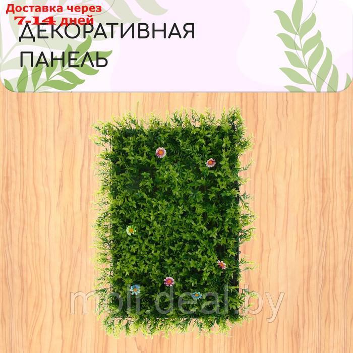 Декоративная панель 40*60 см  высокая трава с цветами, "Greengo"