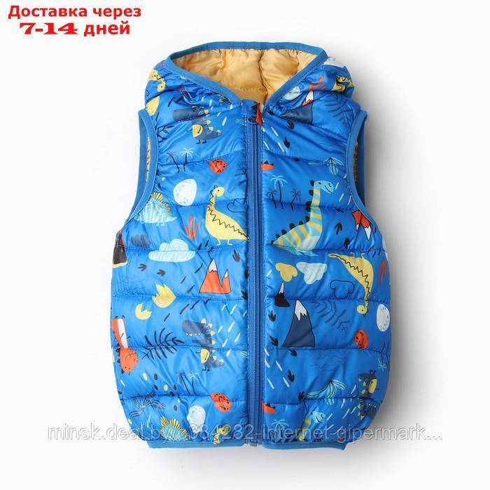 Жилет утеплённый для девочек, цвет синий, рост 104-110 см (ID#218395711 ...