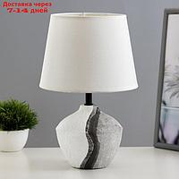 Настольная лампа "Алетта" Е14 40Вт бело-серый 20х20х36 см