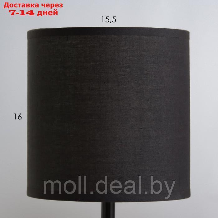Настольная лампа "Камила" Е14 40Вт коричневый черный 15х15х33см - фото 3 - id-p218396721