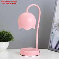 Настольная лампа "Свелл" G9 40Вт розовый 11х11х28 см