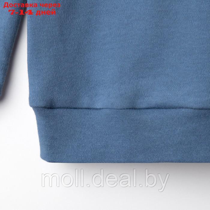 Костюм детский (свитшот, шорты) MINAKU, цвет синий, рост 104 см - фото 2 - id-p218387479