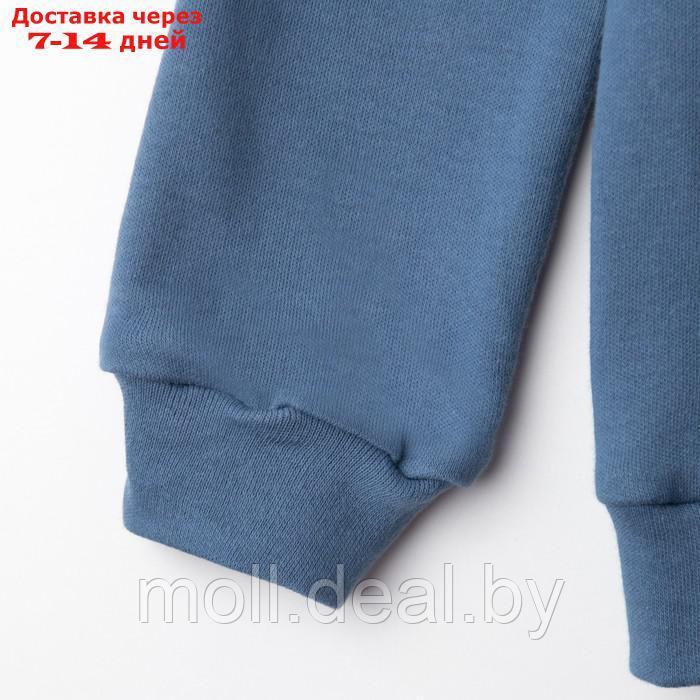 Костюм детский (свитшот, шорты) MINAKU, цвет синий, рост 104 см - фото 10 - id-p218387479