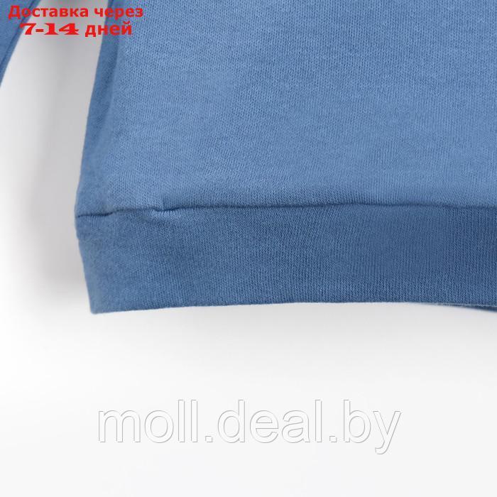 Костюм детский (свитшот, шорты) MINAKU, цвет синий, рост 80-86 см - фото 4 - id-p218387494