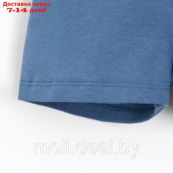 Костюм детский (свитшот, шорты) MINAKU, цвет синий, рост 80-86 см - фото 6 - id-p218387494