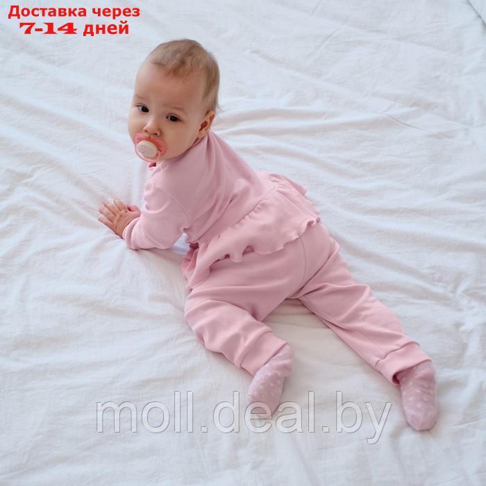 Костюм детский (джемпер, брюки) MINAKU, цвет розовый, рост 74-80 см - фото 3 - id-p218387505
