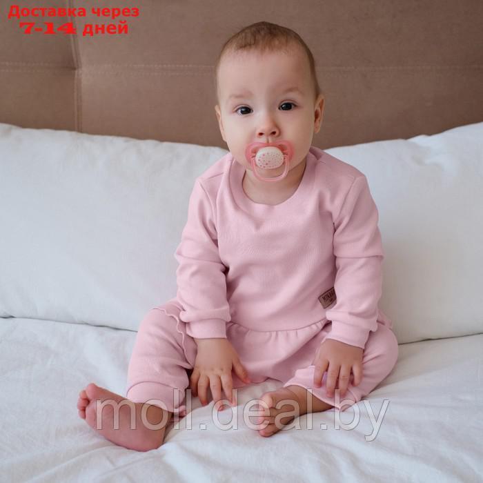 Костюм детский (джемпер, брюки) MINAKU, цвет розовый, рост 74-80 см - фото 4 - id-p218387505