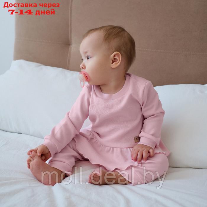 Костюм детский (джемпер, брюки) MINAKU, цвет розовый, рост 74-80 см - фото 5 - id-p218387505