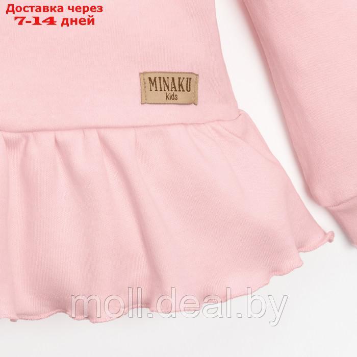 Костюм детский (джемпер, брюки) MINAKU, цвет розовый, рост 74-80 см - фото 8 - id-p218387505