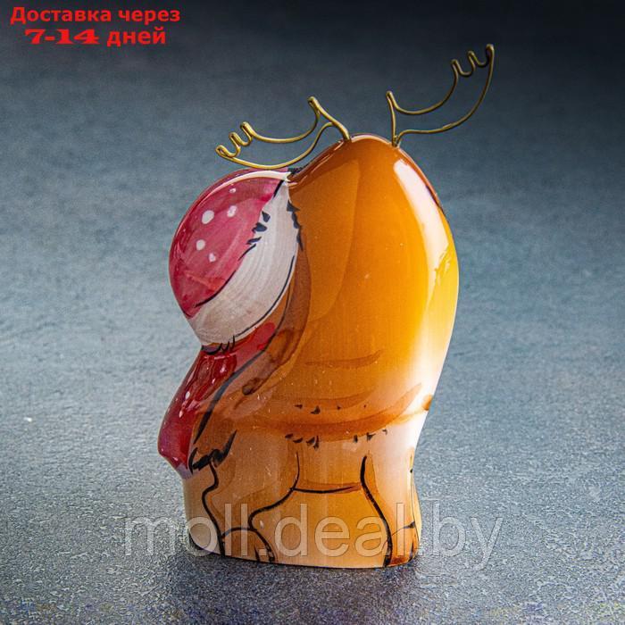 Сувенир "Дед Мороз с оленем", селенит - фото 2 - id-p218393755