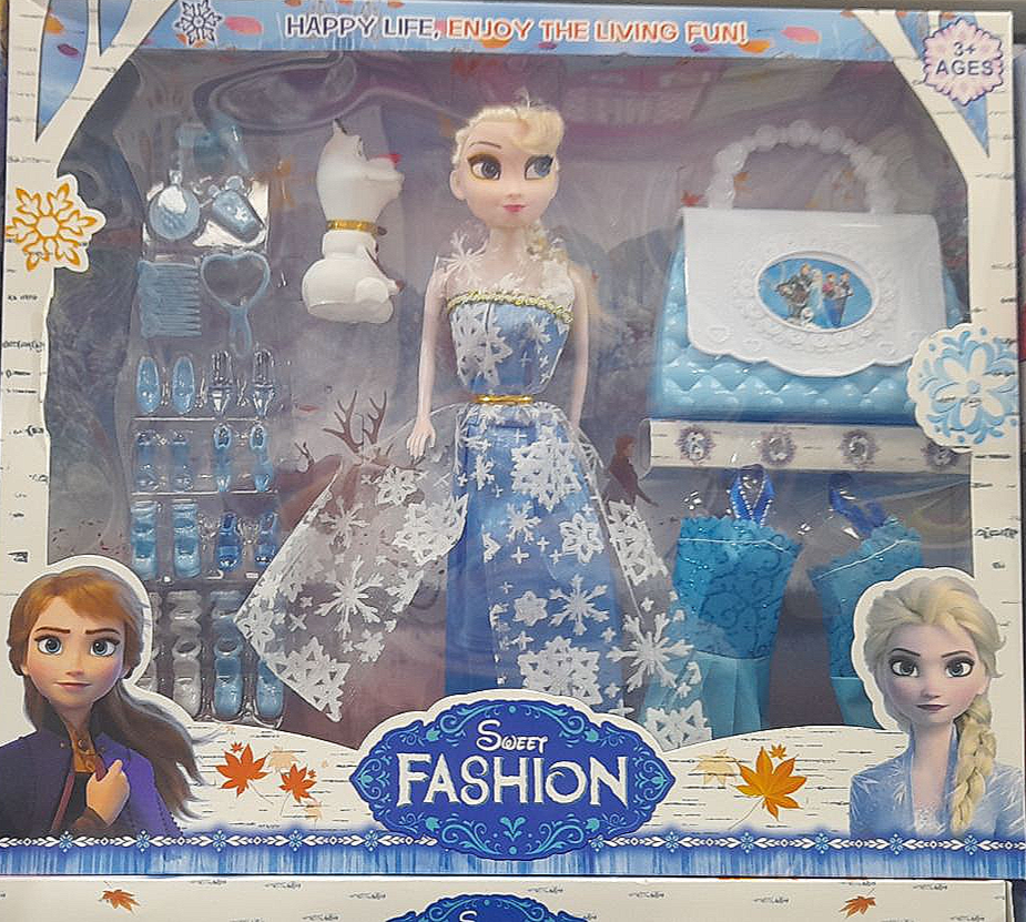 Набор кукла Эльза и снеговик Олаф "Холодное сердце" с одеждой , сумка и обувь 29 см 709-q2 - фото 1 - id-p218432628