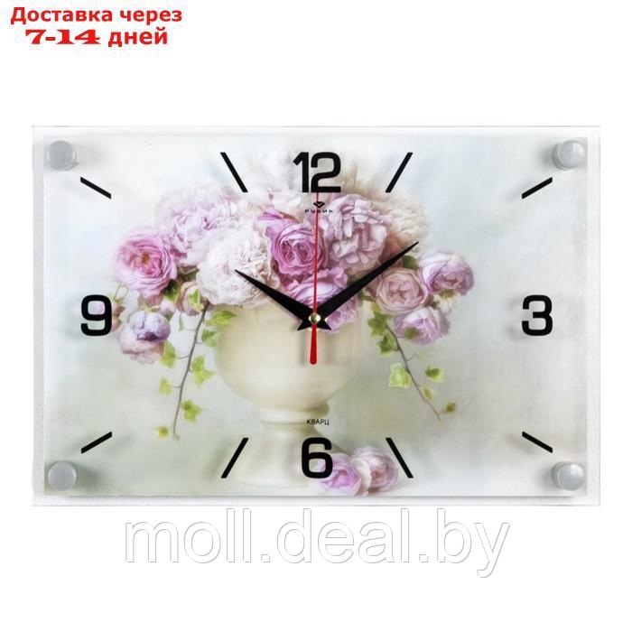 Часы настенные, серия: Цветы, "Розы в вазе" - фото 1 - id-p218394815
