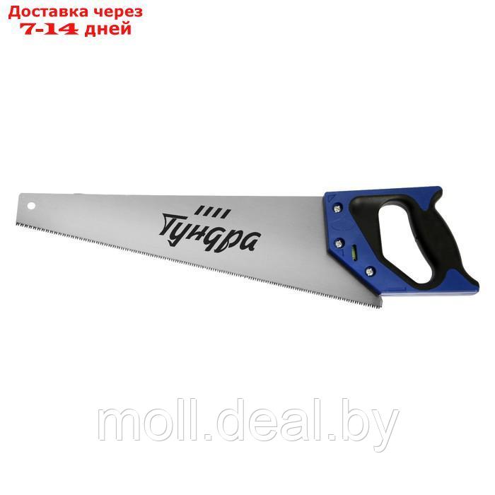 Ножовка по дереву ТУНДРА, 2К рукоятка, 3D заточка, аккуратный рез, 11-12 TPI, 400 мм - фото 5 - id-p218392767