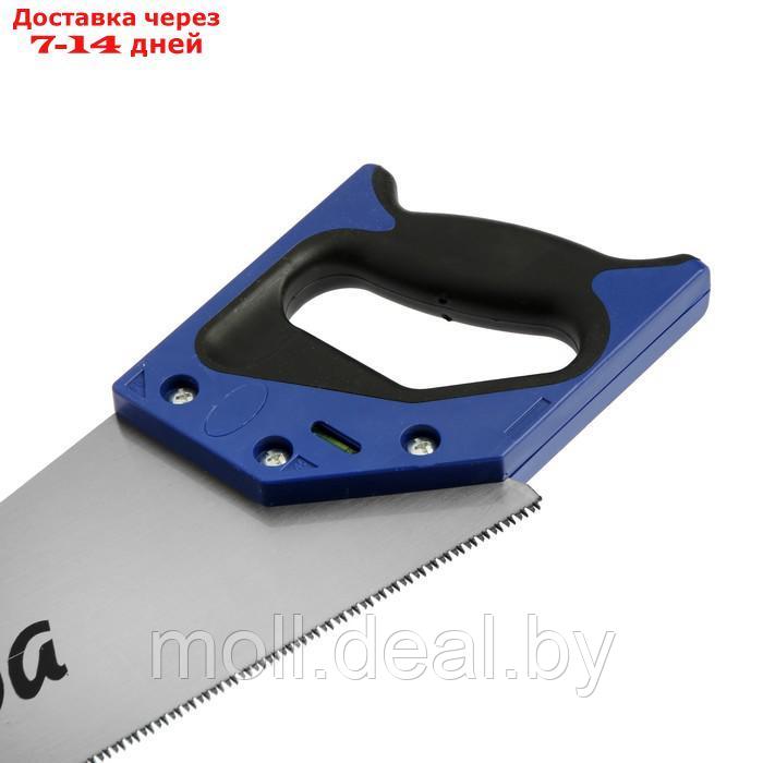 Ножовка по дереву ТУНДРА, 2К рукоятка, 3D заточка, аккуратный рез, 11-12 TPI, 400 мм - фото 7 - id-p218392767
