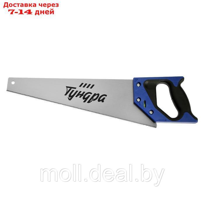 Ножовка по дереву ТУНДРА, 2К рукоятка, 3D заточка, чистый рез, 14-15 TPI, 400 мм - фото 5 - id-p218392768