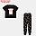 Пижама женская (футболка и брюки) KAFTAN Egg р. 48-50, черный, фото 2