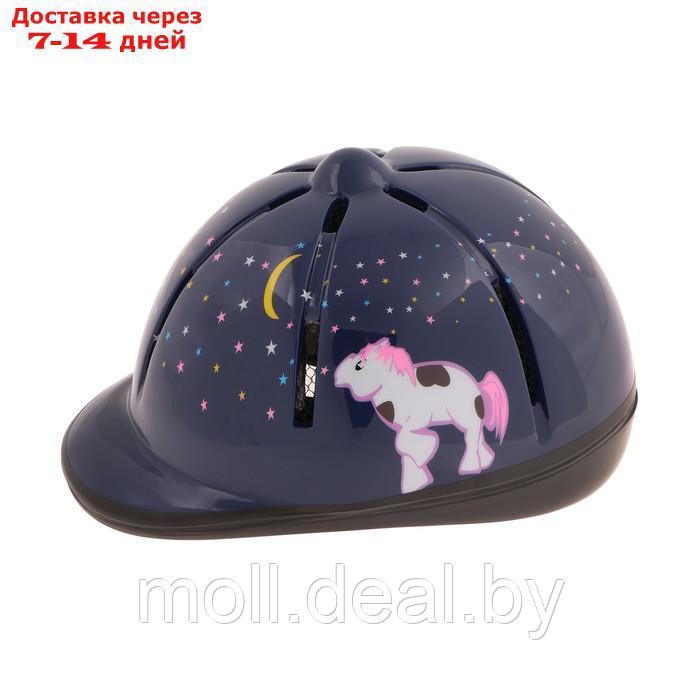 Шлем для конного спорта детский, темно-фиолетовый - фото 3 - id-p218392774
