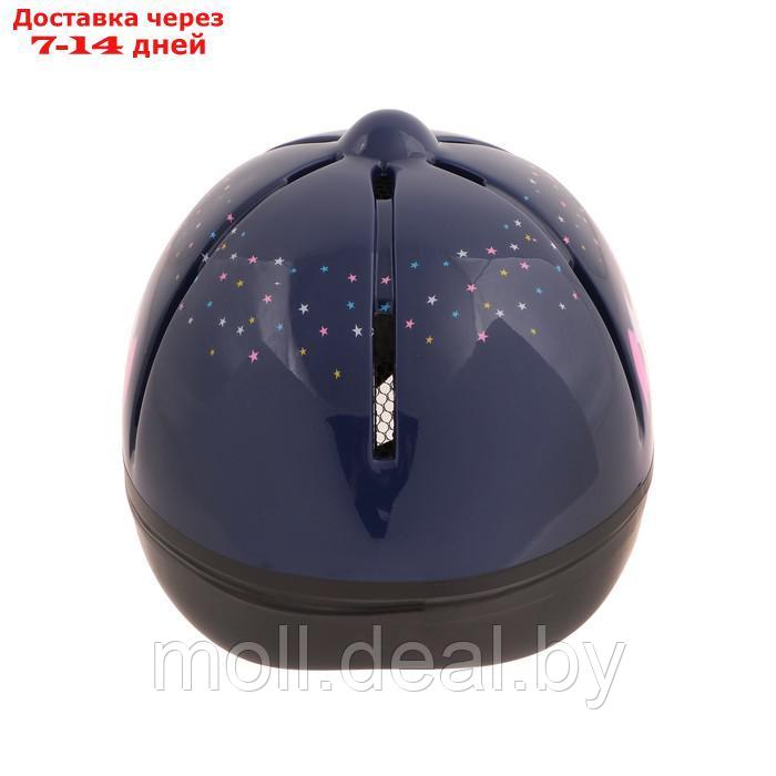 Шлем для конного спорта детский, темно-фиолетовый - фото 4 - id-p218392774