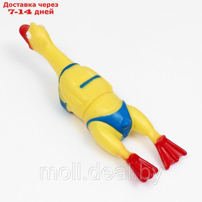Игрушка пищащая "Пляжная утка XL" для собак, 41 см, жёлтая - фото 3 - id-p218391752