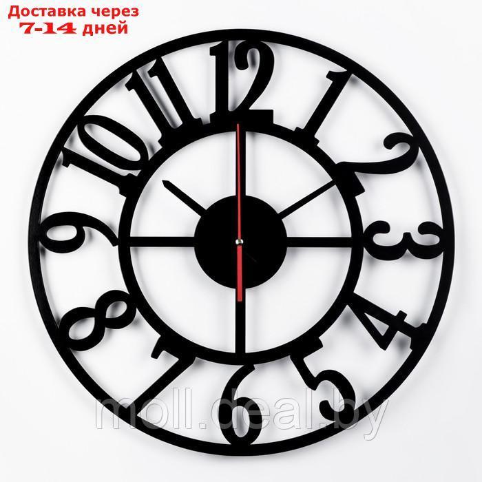 Часы настенные из металла "Лофт-1", плавный ход, 40 х 40 см - фото 1 - id-p218388004