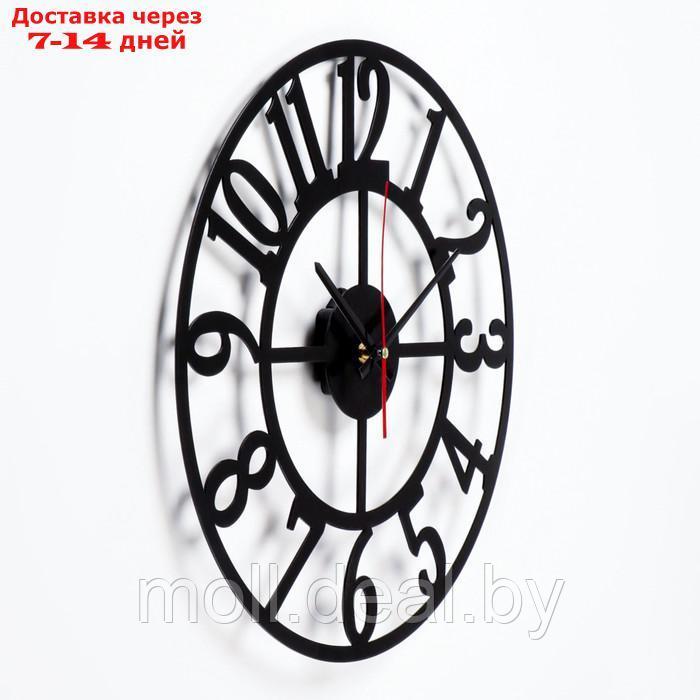 Часы настенные из металла "Лофт-1", плавный ход, 40 х 40 см - фото 2 - id-p218388004