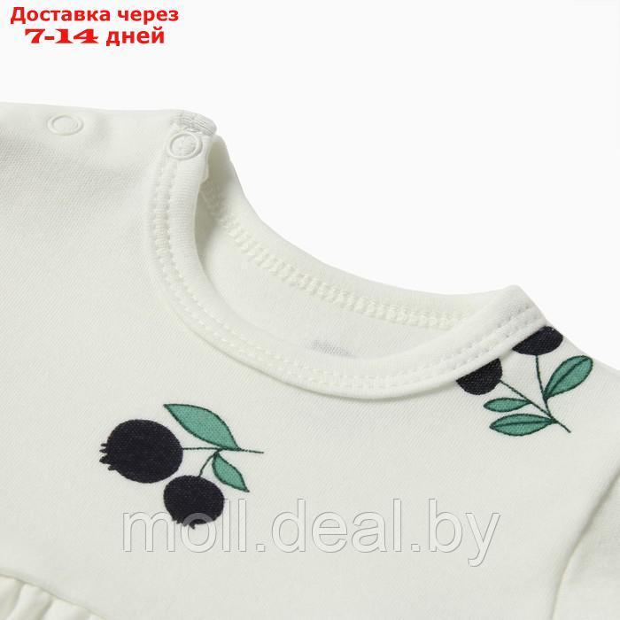 Платье Bloom Baby Черники с дл. рукавом, р. 62 см, молочный - фото 2 - id-p218395924
