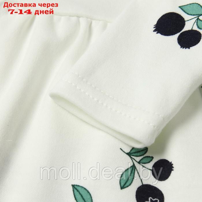 Платье Bloom Baby Черники с дл. рукавом, р. 62 см, молочный - фото 3 - id-p218395924