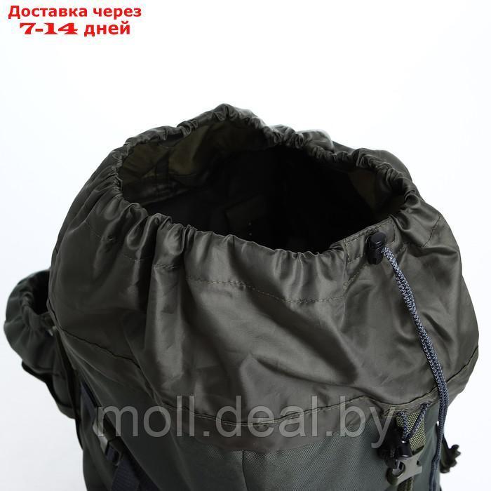 Рюкзак тур Тигрис 4, 80 л, отдел на шнурке, 2 наружных кармана, цвет хаки - фото 8 - id-p218394901